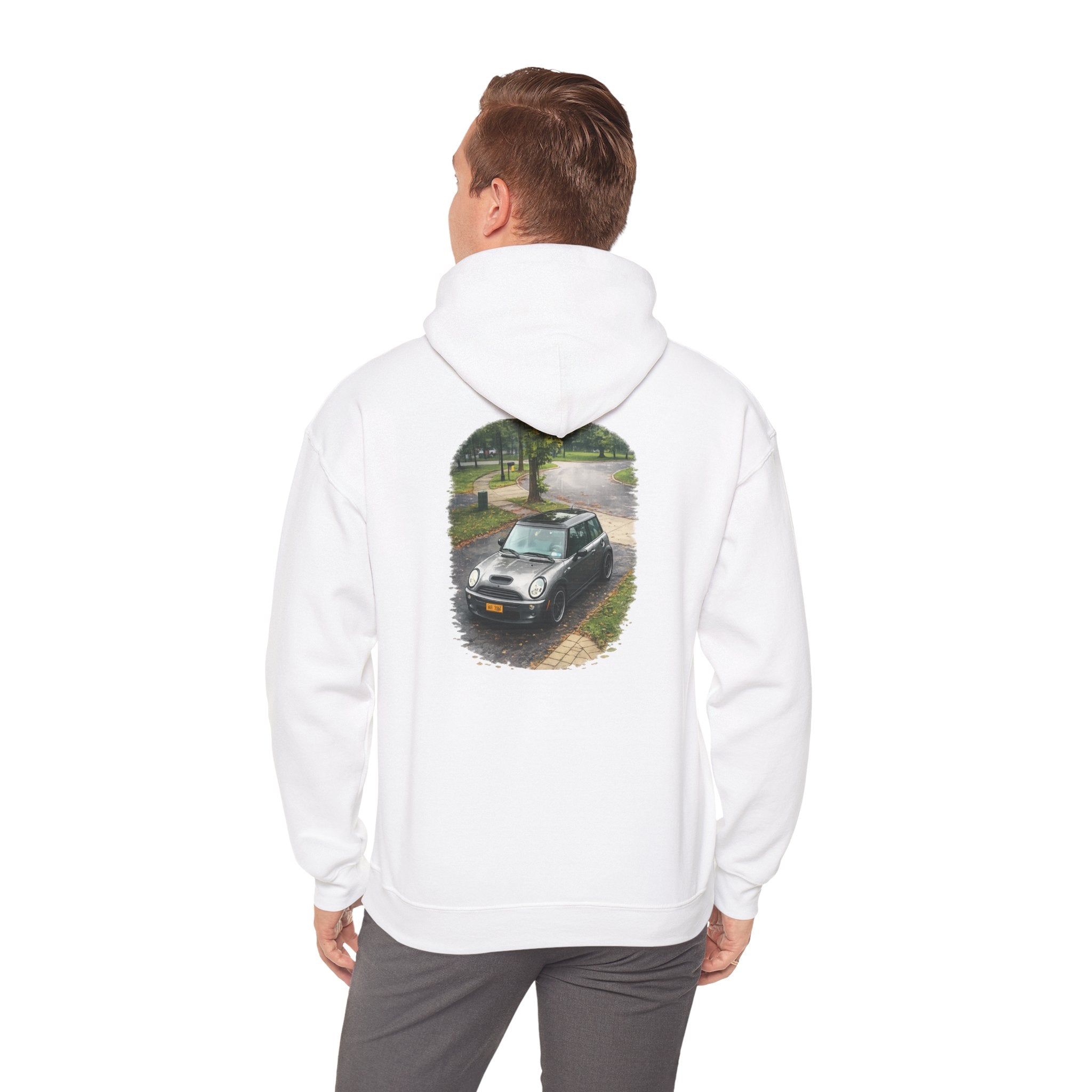 Mini Cooper Hoodie – Vintage Car Photo Print