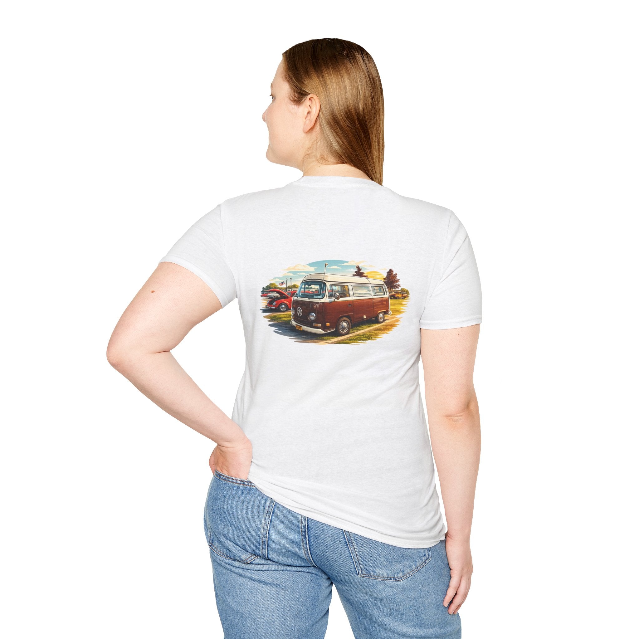 Vintage VW Camper T-Shirt — Retro Road Trip Van Graphic Tee