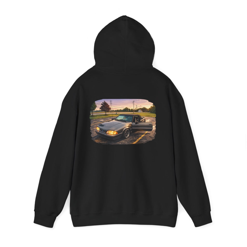 Classic Truck Sunset Hoodie — Vintage Pickup Scenic Graphic Sweatshirt