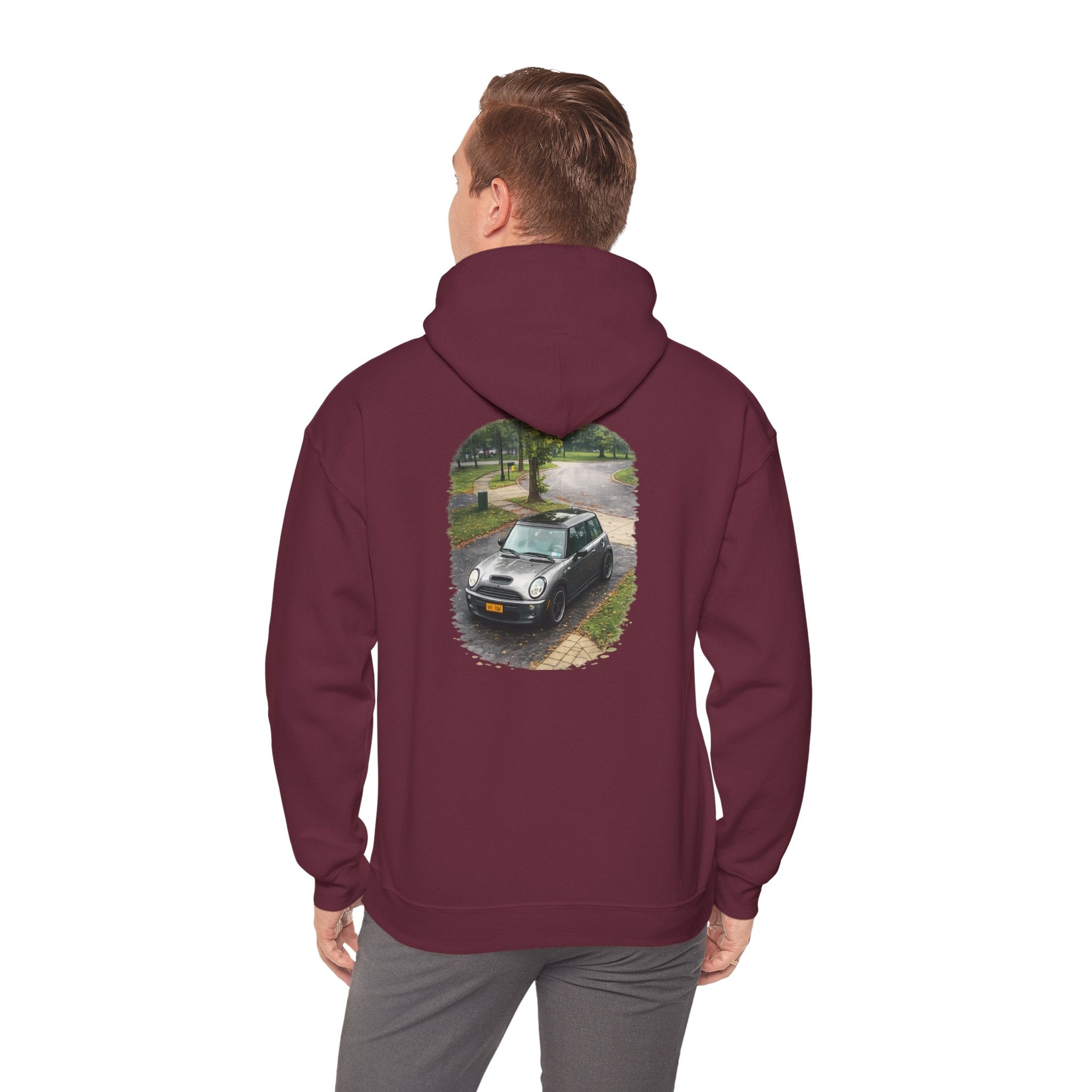 Mini Cooper Hoodie – Vintage Car Photo Print