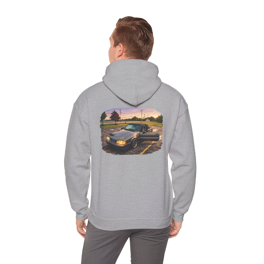 Classic Truck Sunset Hoodie — Vintage Pickup Scenic Graphic Sweatshirt